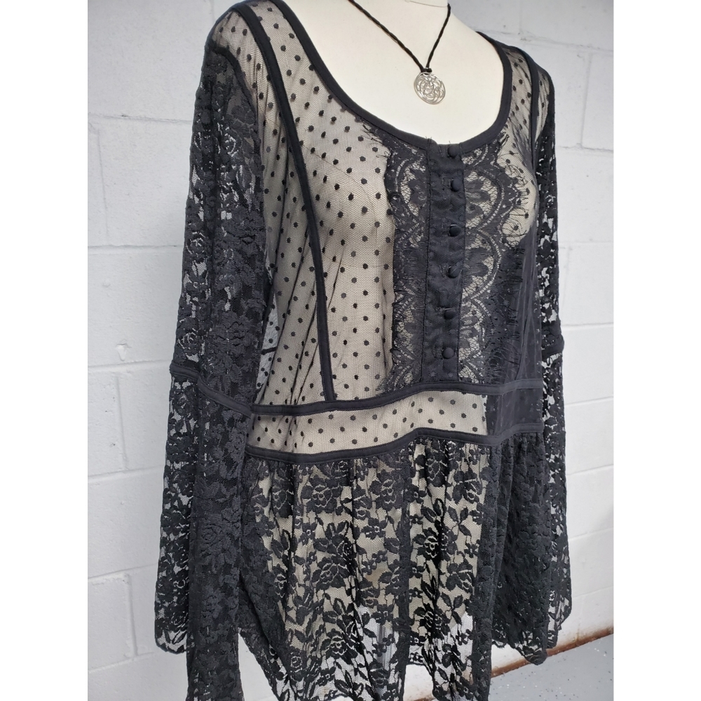 Gothic thrilling long sleeves bell top - Picture 3 of 11